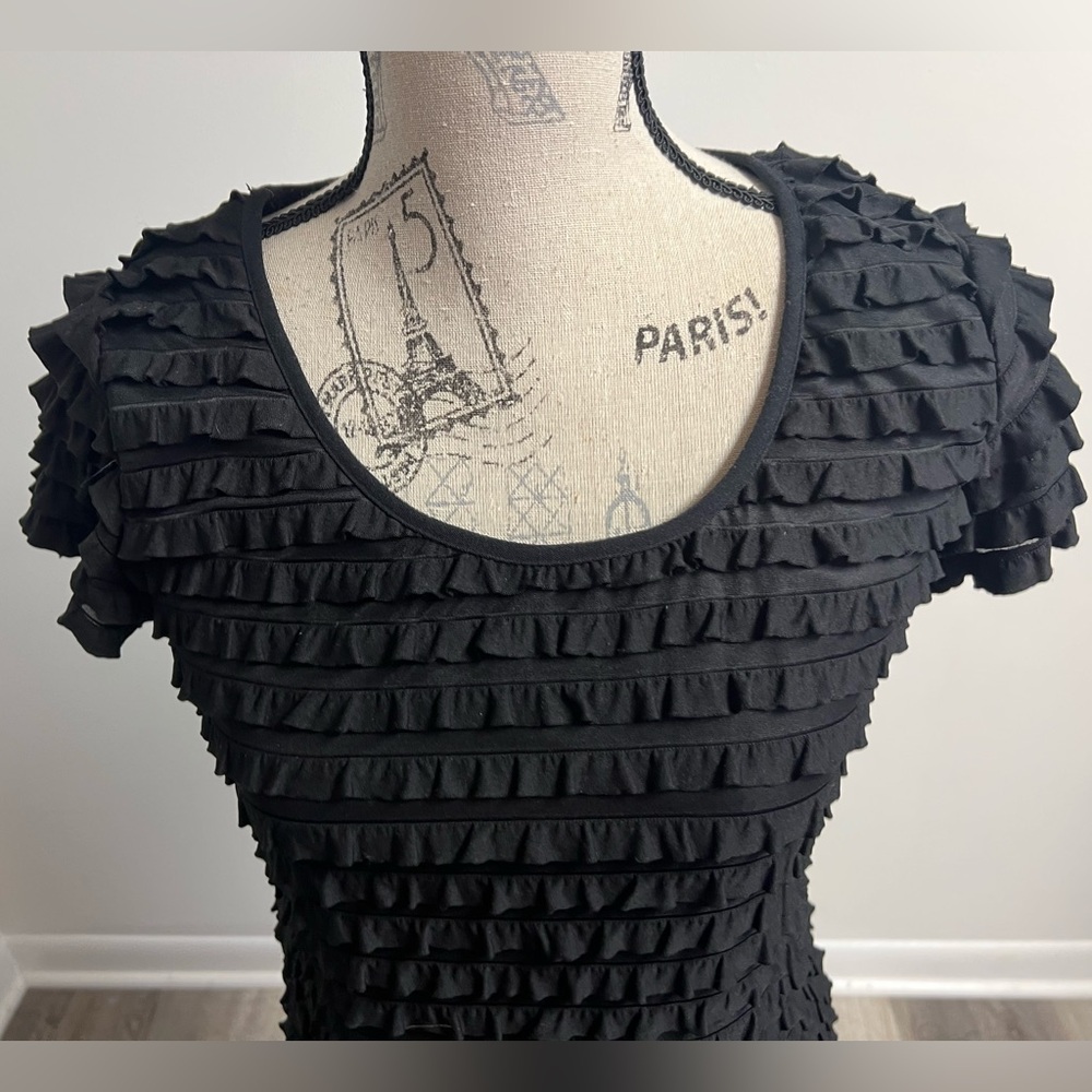 Y2K Black Ruffle Dress - Picture 6 of 15